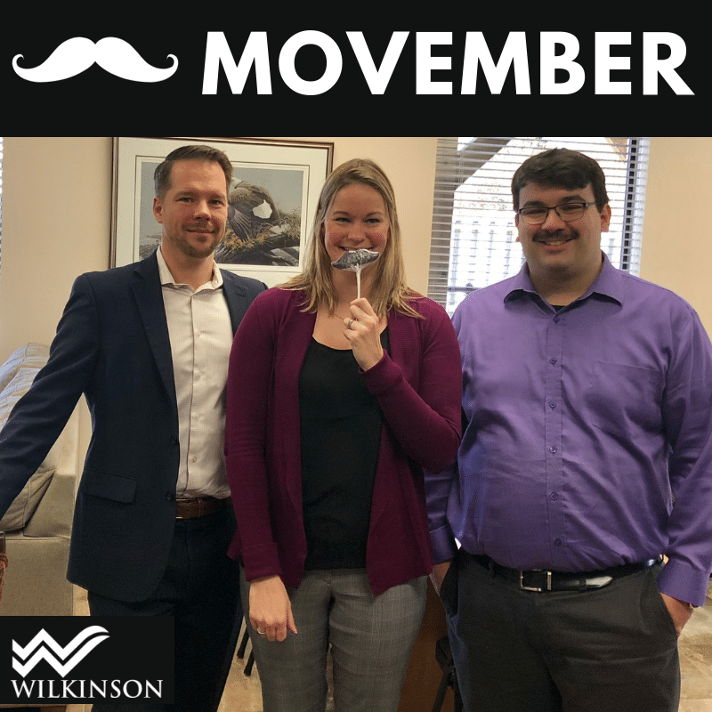 Movember 2018 Tim Clark, Sarah Dunlop, Dan Guerreiro - Raised 1,855