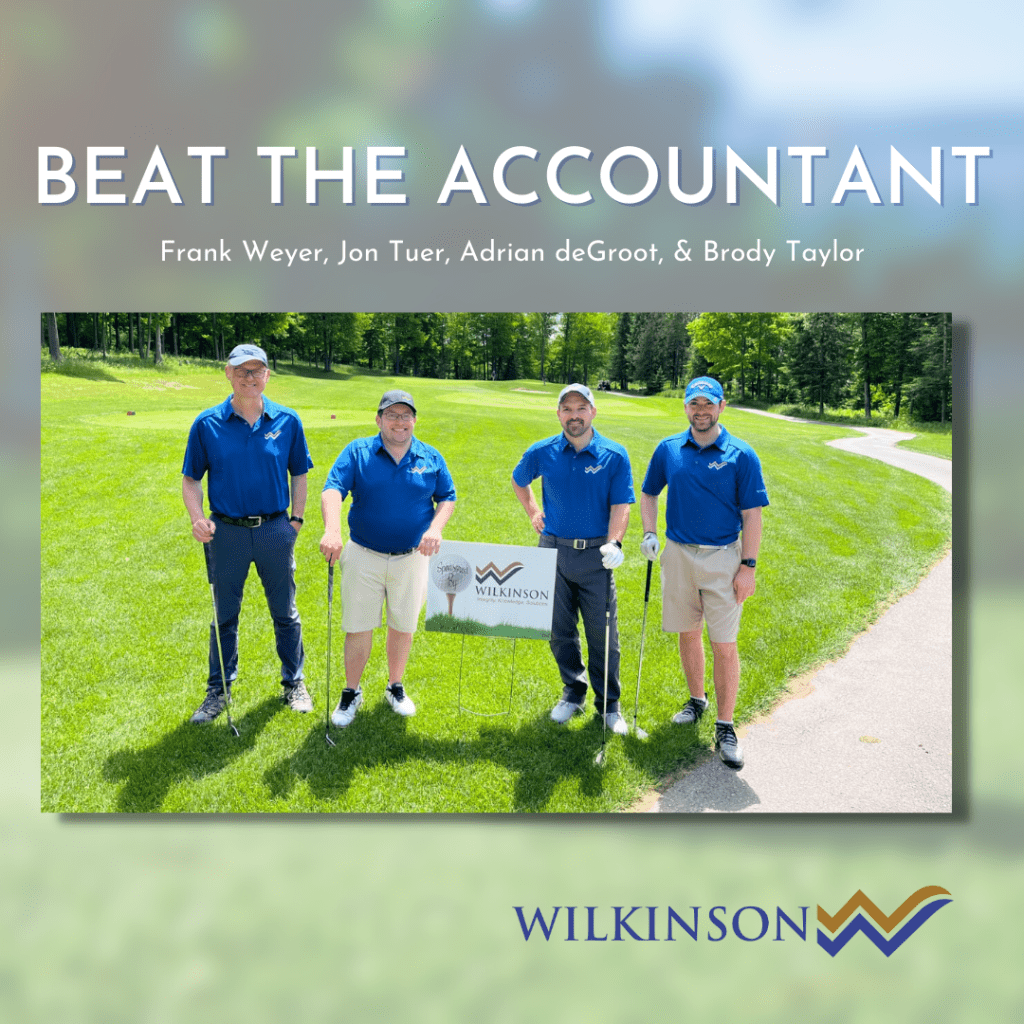 Wilkinson & Company recently sponsored a hole at the golf tournament supporting the Quinte Christian Schools.